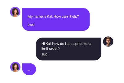 Live chat example
